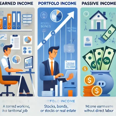 Earned, Portfolio, and Passive Income