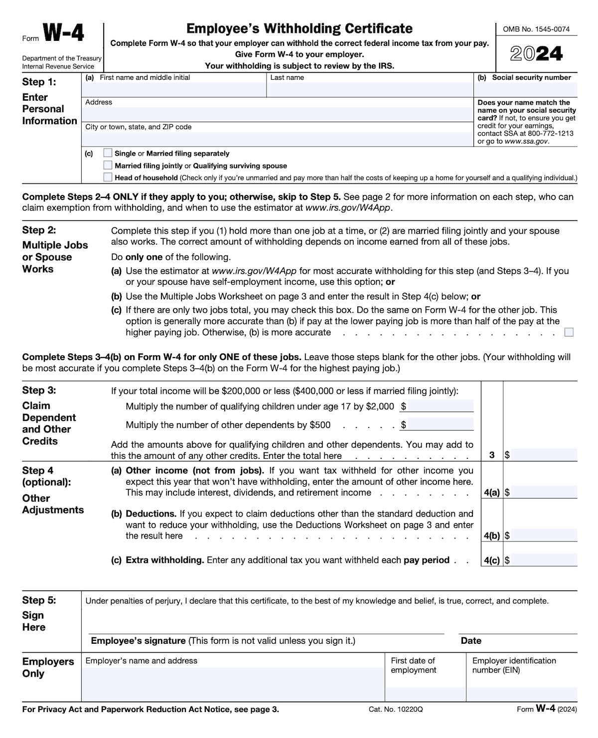 W-4 Form