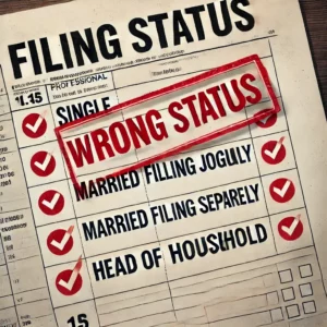 Filing Under the Wrong Status