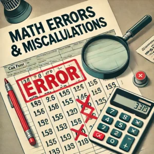 Math Errors and Miscalculations